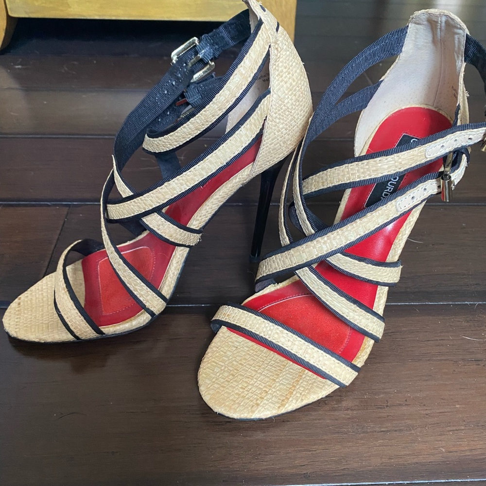 Charles Jpurdan high heel sandal size 8